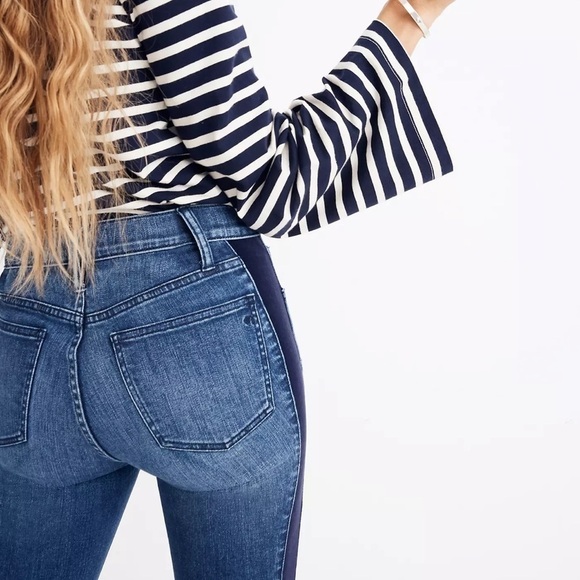 MADEWELL 9” High-Rise Skinny Jeans in Beattie Wash Size 25 - Picture 3 of 16